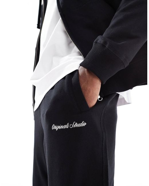Jack & Jones Black Relaxed Fit jogger for men