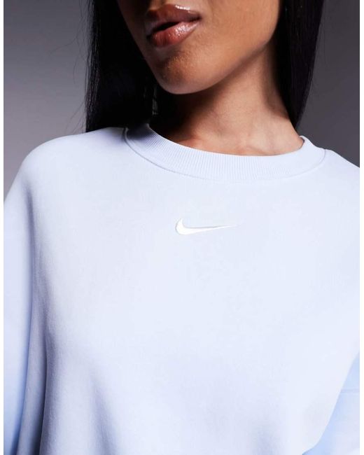 Nike Blue Phoenix Fleece Over-oversized Sweatshirt