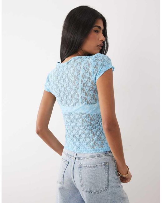 ASOS Blue Lace Baby Tee