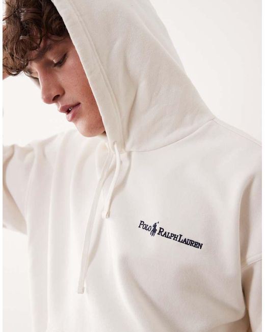 Polo Ralph Lauren Natural Chest Sctipt Logo Hoodie for men