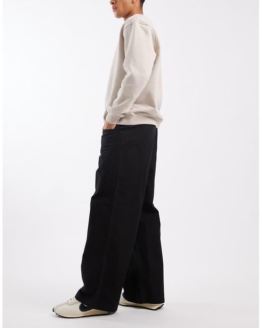 ASOS Black Super baggy Cargo Pants for men