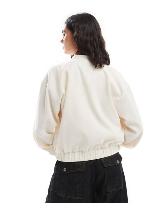 Pieces Natural Lined Bomber Jacket