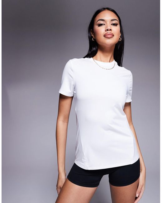 4505 White Icon Active Quick Dry Performance T-shirt