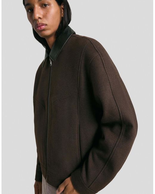 Bershka – jacke in Brown für Herren