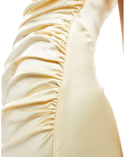 Vestito Lungo Monospalla Da Damigella di Six Stories in White