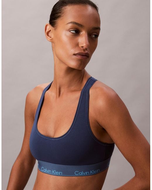 Calvin Klein Blue Icon Cotton Modal Bralette