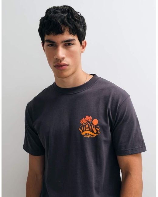 Vans Gray Sea Level Backprint T-Shirt for men