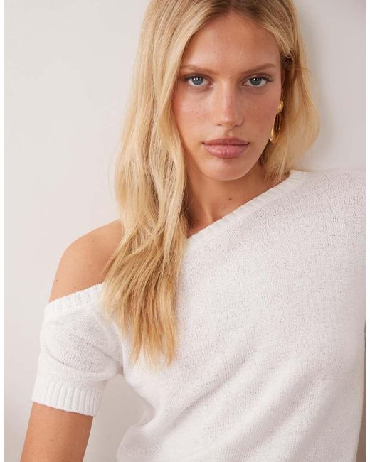 Mango Brown Teen Asymmetric T-shirt
