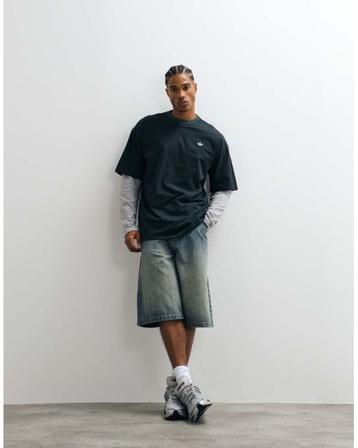 Adidas Originals Blue Essential Oversized T-shirt for men