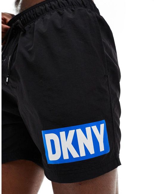 DKNY Black Kos Swim Shorts for men