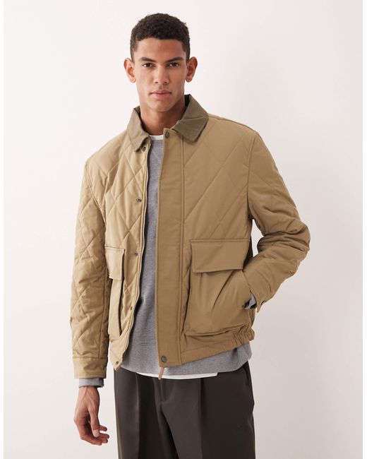 Bomber matelassé - beige Mango pour homme en coloris Natural