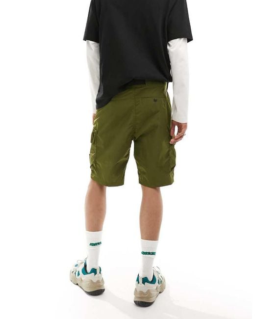 The North Face Green Nse Belted Cargo Shorts for men