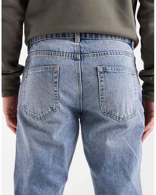 New Look Blue Straight Leg Jeans for men