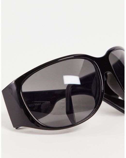 Weekday Oversized Sunglasses in Gray | Lyst
