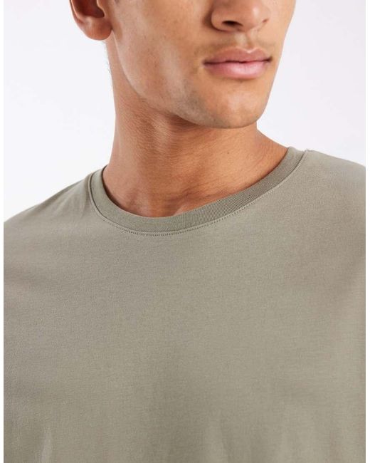 Jack & Jones Brown 5 Pack Slim T-shirts for men