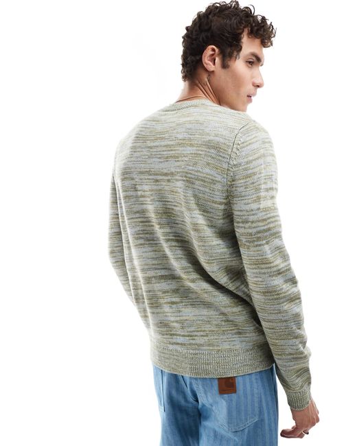 Pull en maille teinte par sections ASOS pour homme en coloris Gris Lyst