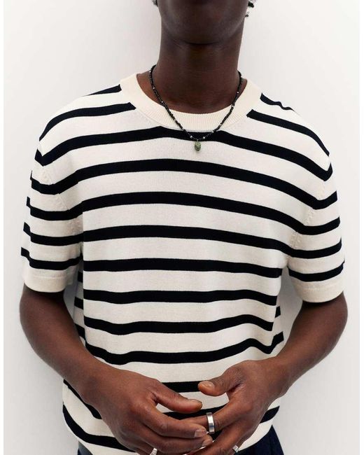 Pull&Bear Multicolor Short Sleeve Jumper for men