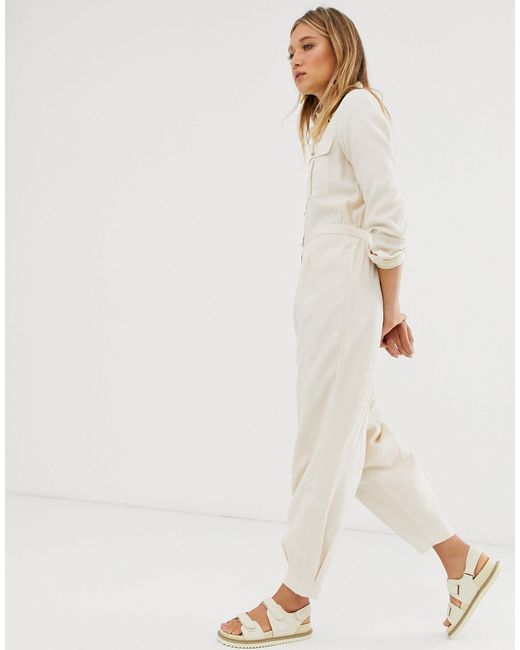cream and gold jumpsuit