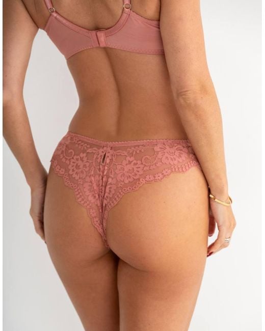 Pour Moi Red Fleur Cheeky V-Shaped Brief