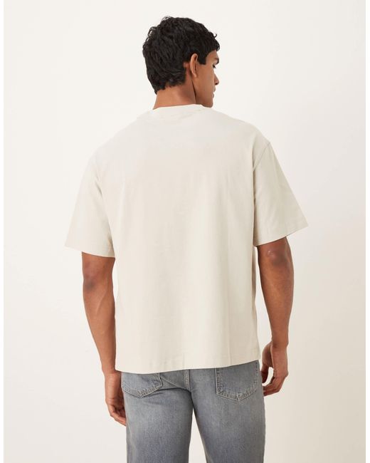 SELECTED White Oversized Logo T-Shirt for men