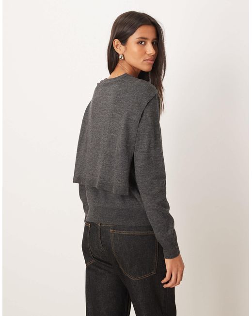 Mango Gray – wollmix-pullover