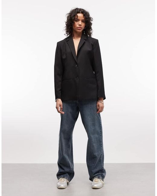 Collusion Black Tailored Oversized Blazer