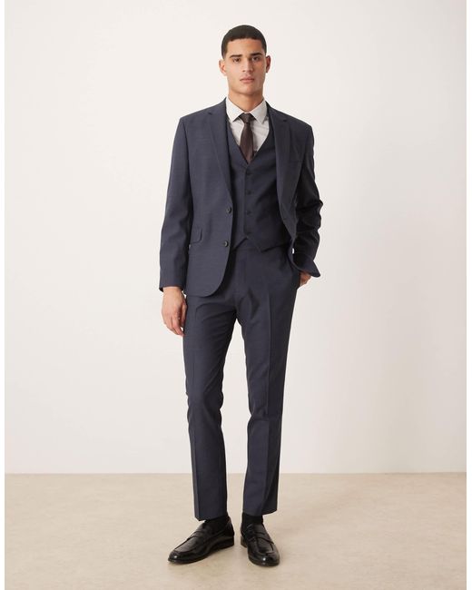 ASOS Blue Slim Suit Jacket for men
