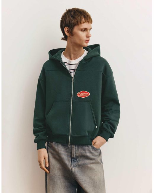 Pull&Bear – kapuzenpullover in Green für Herren