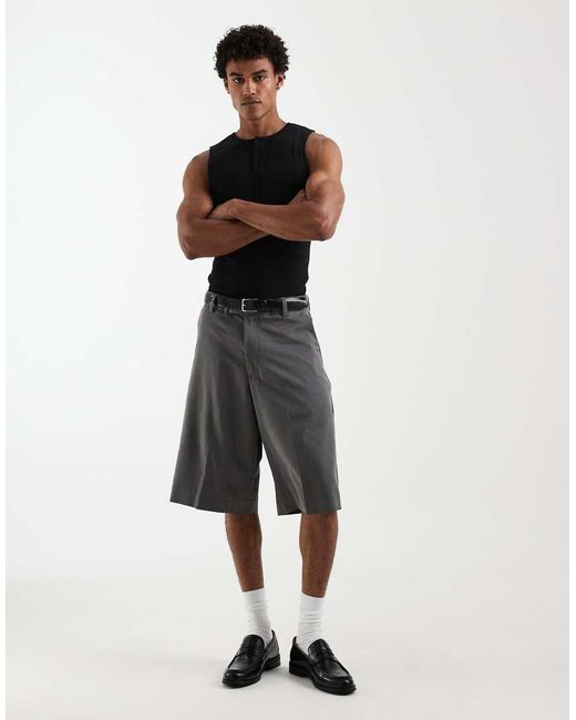 Jack & Jones Natural Longline Tailored Shorts for men