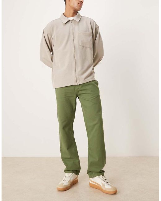 ASOS Green Straight Fit Chino for men