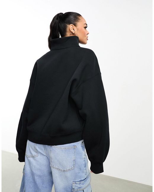 Nike Black Flight Fleece Quarter Zip Sweatshirt