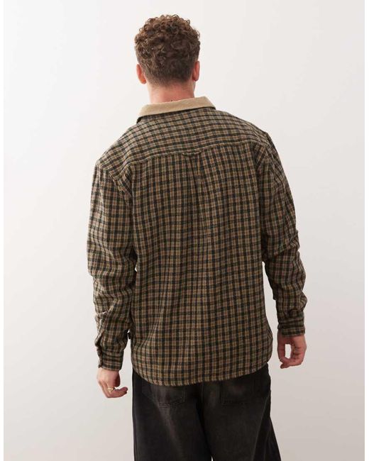 Quiksilver Brown Mercury Long Sleeve Shirt for men