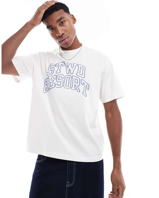 Stwd di Pull&Bear in White da Uomo