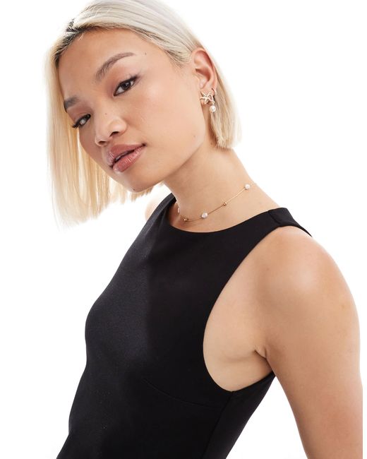 Stradivarius Black Tailored Top