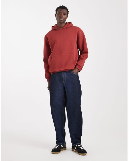 ASOS Red Essentials Relaxed Fit Hoodie for men