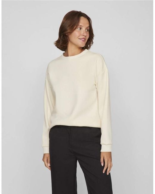 Vila Sweatshirt in het White