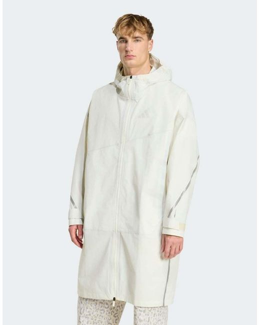 Adidas Originals White Terrex Xploric 2.5 Layer Climaproof Parka