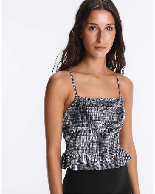 Oysho Gray Comfortlux Smock Tank Top