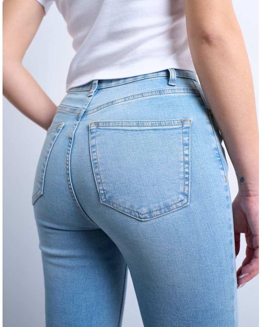 Topshop Hourglass Blue Jamie Skinny High Rise Jean