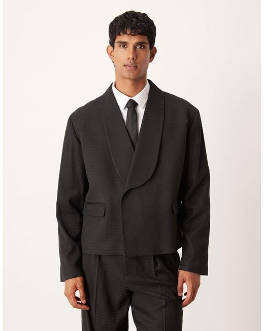 ASOS Black Boxy Suit Jacket for men