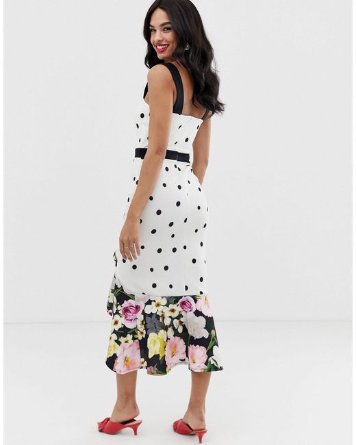 true violet polka dot dress