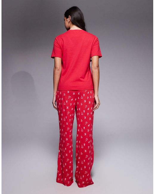 Threadbare Red – valentines – pyjama