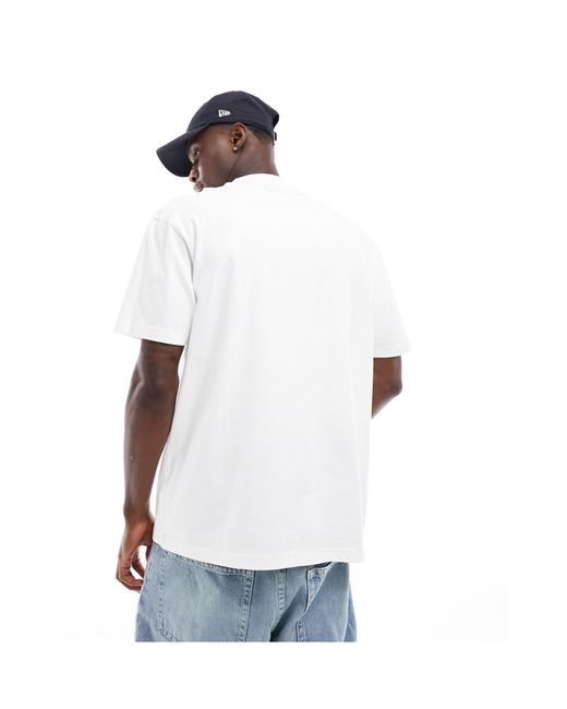 T-shirt oversize pesante bianca di Another Influence in White da Uomo