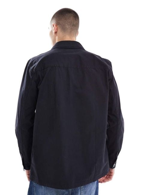Pretty Green Blue Overshirt for men
