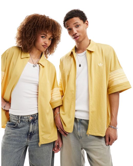Camicia unisex color avena di Adidas Originals in Metallic