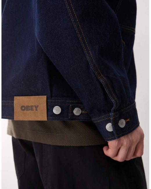 Obey Blue Opena Jacket for men