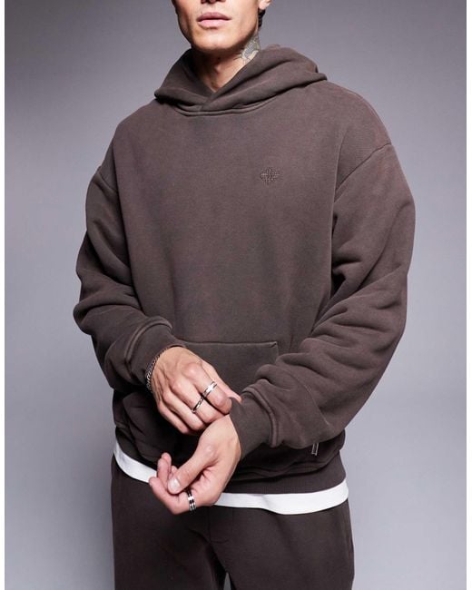 The Couture Club – essentials – kapuzenpullover in Gray für Herren