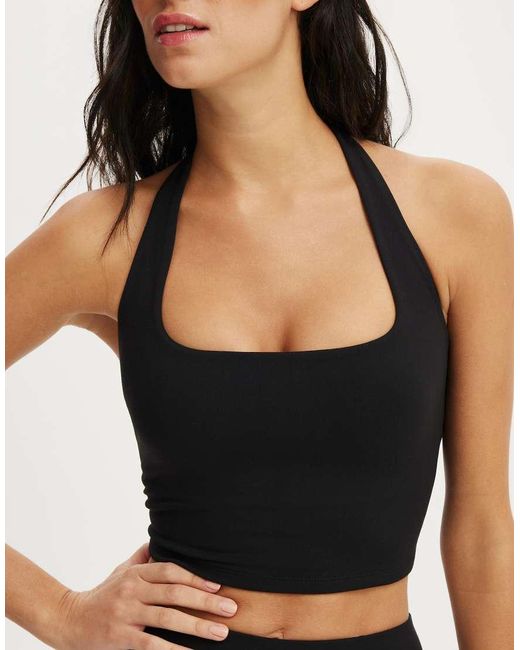 Cotton On Black Ultra Soft T-Bar Tank