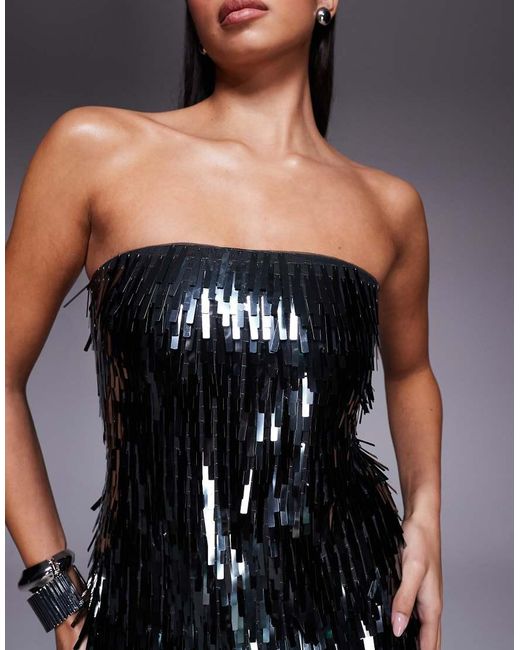 Abercrombie & Fitch Black Strapless Scarlett Skort Dress