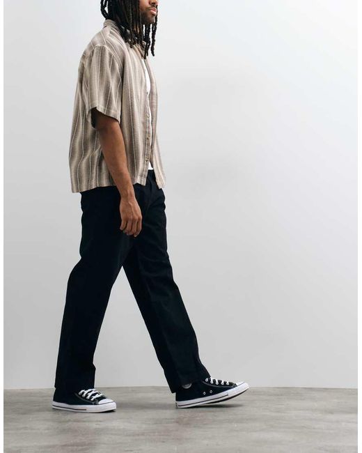 Jack & Jones White Alex Cotton Trousers for men